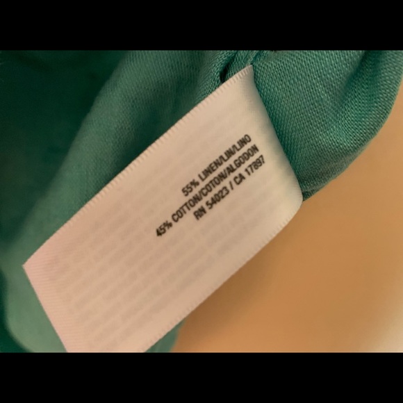 Old Navy Green Linen button down shirt - Picture 5 of 5